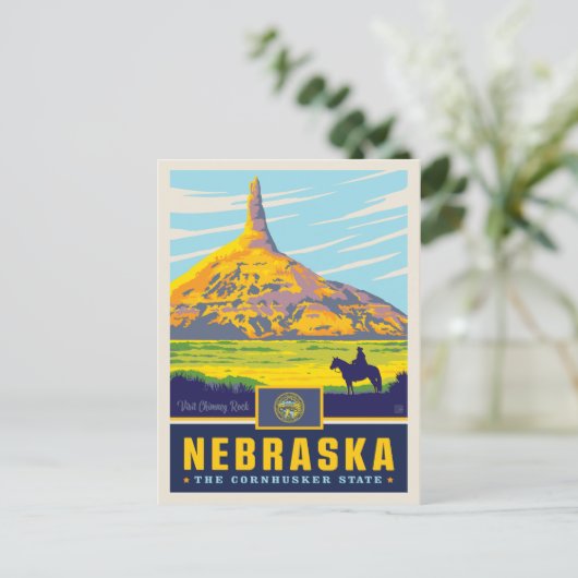 State Pride | Nebraska Briefkaart (Staand voorkant)