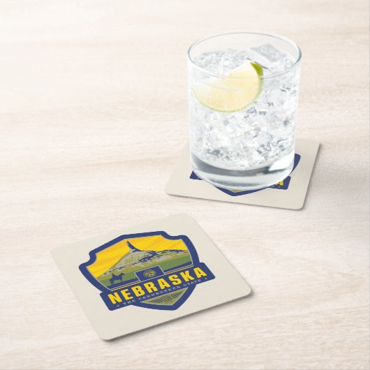 State Pride | Nebraska Kartonnen Onderzetters (Insitu)