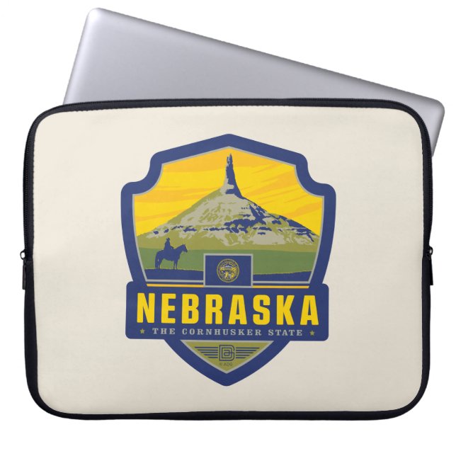 State Pride | Nebraska Laptop Sleeve (Voorkant)