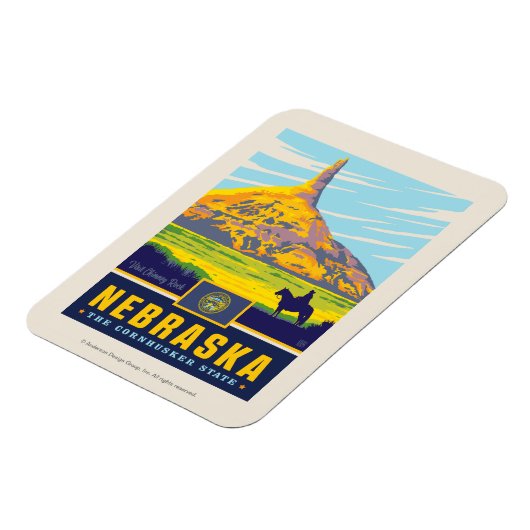 State Pride | Nebraska Magneet (Linkerzijde)