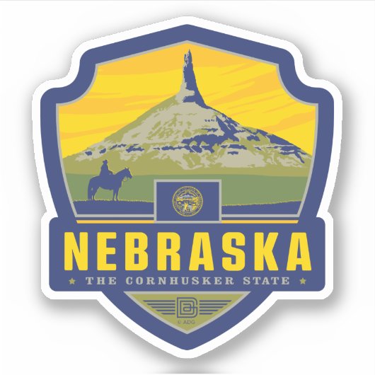 State Pride | Nebraska Sticker (Voorkant)