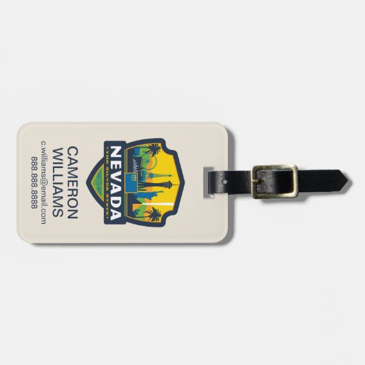 State Pride | Nevada Bagagelabel (Voorkant horizontaal)