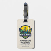 State Pride | Nevada Bagagelabel (Achterkant verticaal)