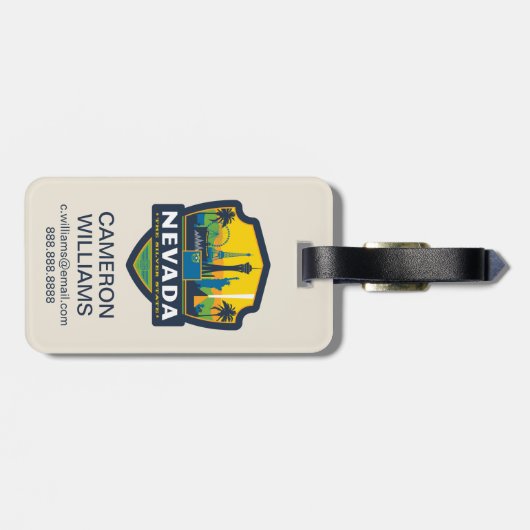 State Pride | Nevada Bagagelabel (Achterkant horizontaal)