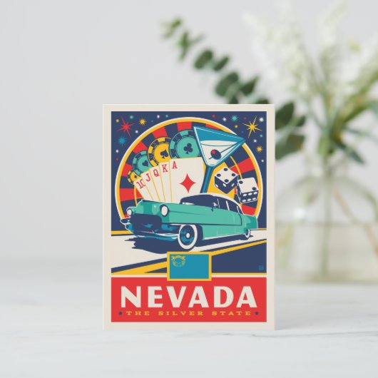 State Pride | Nevada Briefkaart (Staand voorkant)