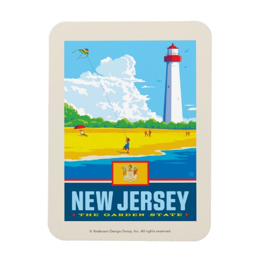 State Pride | New Jersey Magneet (Verticaal)