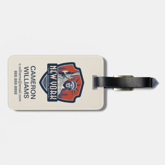 State Pride | New York Bagagelabel (Achterkant horizontaal)