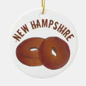 State Pride NH New Hampshire Apple Cider Donuts Keramisch Ornament (Voorkant)