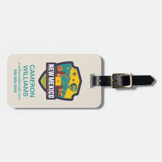 State Pride | Nieuw-Mexico Bagagelabel (Voorkant horizontaal)