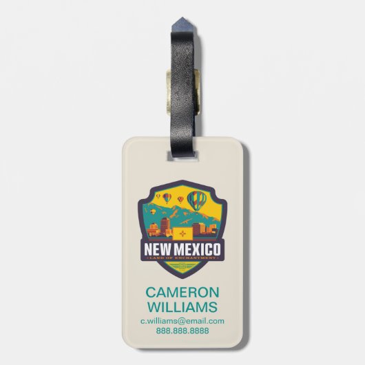 State Pride | Nieuw-Mexico Bagagelabel (Achterkant verticaal)