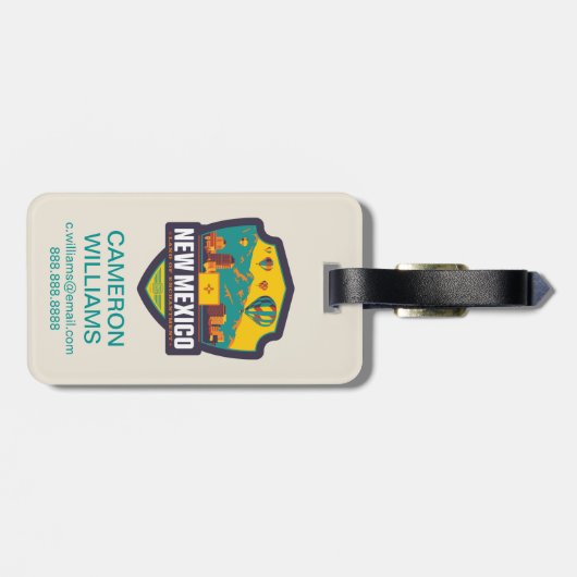 State Pride | Nieuw-Mexico Bagagelabel (Achterkant horizontaal)