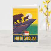 State Pride | North Carolina Kaart (Gele Bloem)