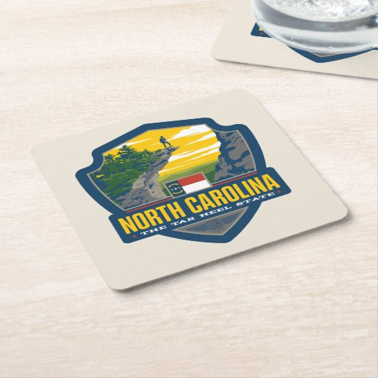 State Pride | North Carolina Kartonnen Onderzetters (Schuin)