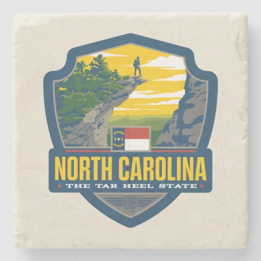 State Pride | North Carolina Stenen Onderzetter (Voorkant)
