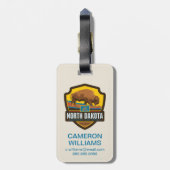 State Pride | North Dakota Bagagelabel (Achterkant verticaal)