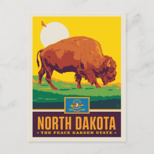 State Pride North Dakota Briefkaart