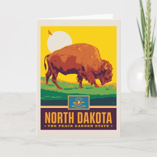 State Pride | North Dakota Kaart (Voorkant)