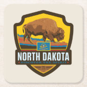 State Pride | North Dakota Kartonnen Onderzetters (Voorkant)