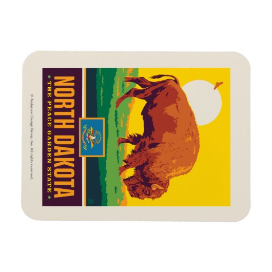 State Pride | North Dakota Magneet (Horizontaal)