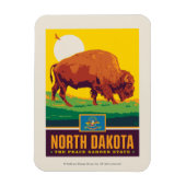 State Pride | North Dakota Magneet (Verticaal)