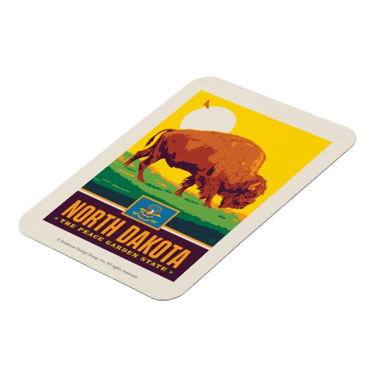 State Pride | North Dakota Magneet (Linkerzijde)