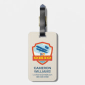 State Pride | Ohio Bagagelabel (Achterkant verticaal)