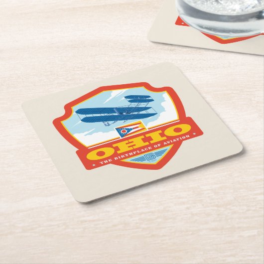 State Pride | Ohio Kartonnen Onderzetters (Schuin)