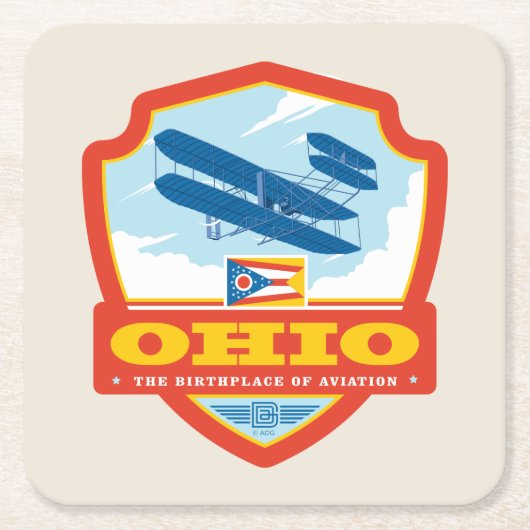 State Pride | Ohio Kartonnen Onderzetters (Voorkant)