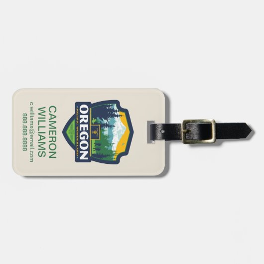 State Pride | Oregon Bagagelabel (Voorkant horizontaal)