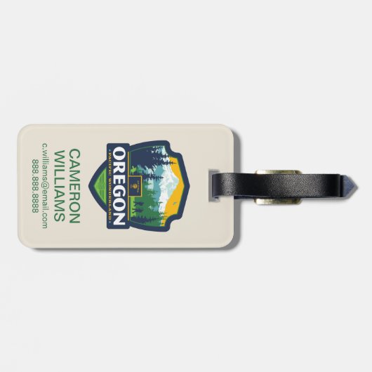 State Pride | Oregon Bagagelabel (Achterkant horizontaal)