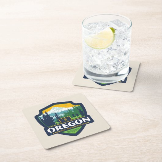 State Pride | Oregon Kartonnen Onderzetters (Insitu)