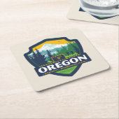 State Pride | Oregon Kartonnen Onderzetters (Schuin)