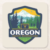 State Pride | Oregon Kartonnen Onderzetters (Voorkant)