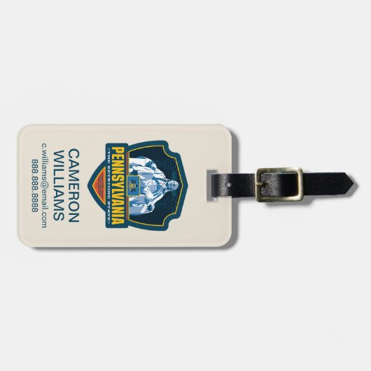 State Pride | Pennsylvania Bagagelabel (Voorkant horizontaal)