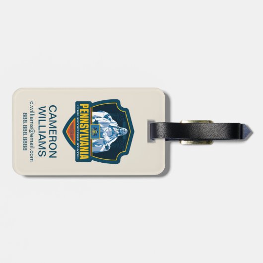 State Pride | Pennsylvania Bagagelabel (Achterkant horizontaal)