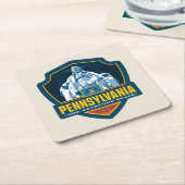 State Pride | Pennsylvania Kartonnen Onderzetters (Schuin)