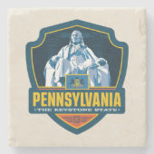 State Pride | Pennsylvania Stenen Onderzetter (Voorkant)
