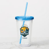 State Pride | Rhode Island Acryl Drinkbeker (Achterkant)