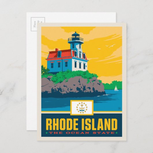 State Pride | Rhode Island Briefkaart (Voorkant / Achterkant)