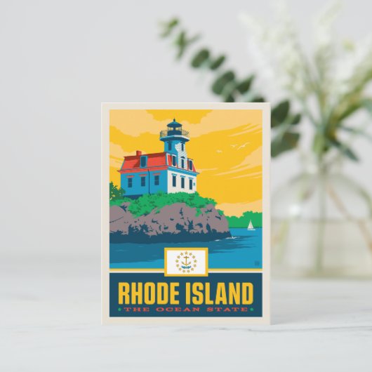 State Pride | Rhode Island Briefkaart (Staand voorkant)