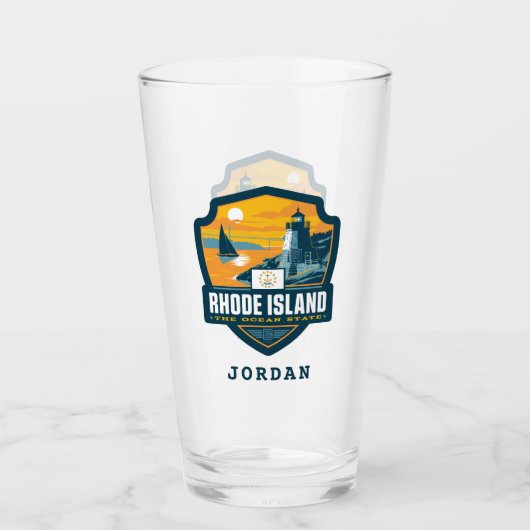 State Pride | Rhode Island Glas (Voorkant)