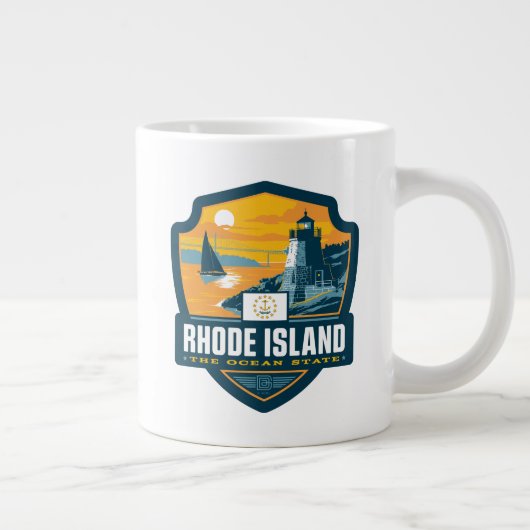 State Pride | Rhode Island Grote Koffiekop (Rechts)