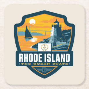 State Pride   Rhode Island Kartonnen Onderzetters