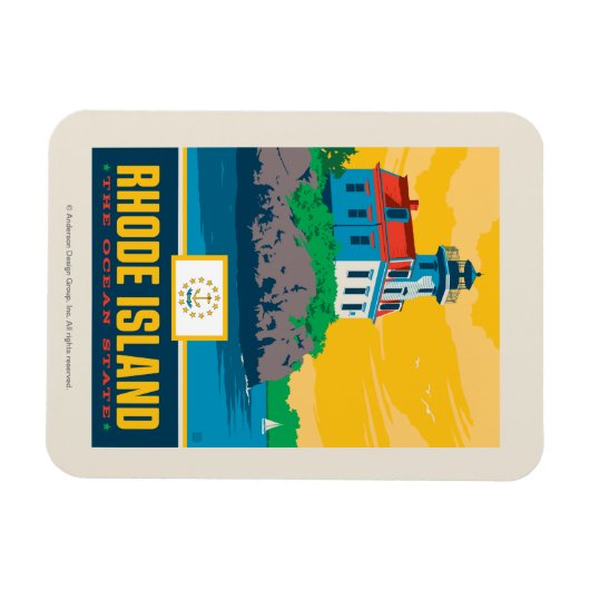 State Pride | Rhode Island Magneet (Horizontaal)
