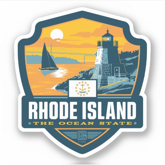 State Pride | Rhode Island Sticker (Voorkant)