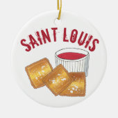 State Pride Saint Louis MO Toasted Fried Ravioli Keramisch Ornament (Voorkant)