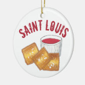 State Pride Saint Louis MO Toasted Fried Ravioli Keramisch Ornament (Links)