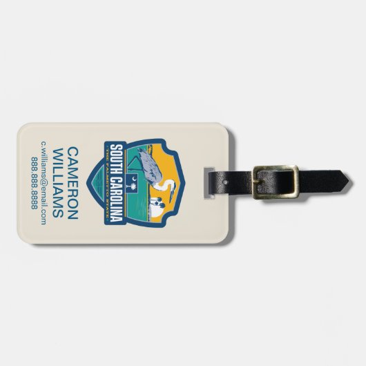 State Pride | South Carolina Bagagelabel (Voorkant horizontaal)