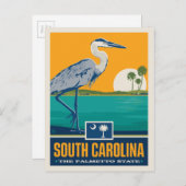 State Pride | South Carolina Briefkaart (Voorkant / Achterkant)