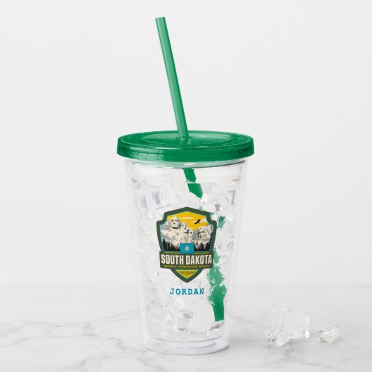 State Pride | South Dakota Acryl Drinkbeker (Voorkant ijs)